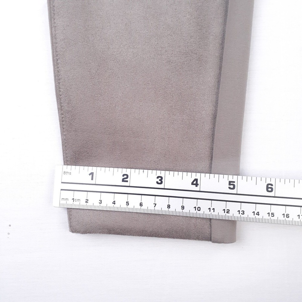 Chicos‎ Womens Beige Taupe Suede Front Ponte Leggings Pants Size12 - Picture 10 of 10